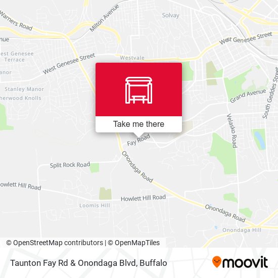 Taunton Fay Rd & Onondaga Blvd map