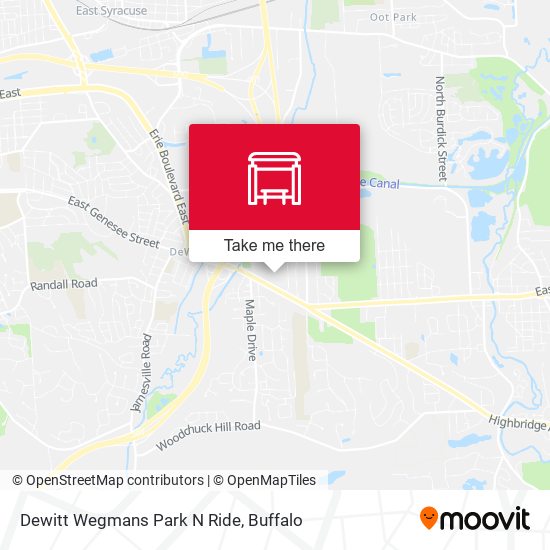 Dewitt Wegmans Park N Ride map