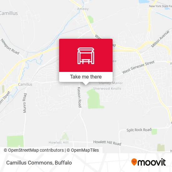 Mapa de Camillus Commons