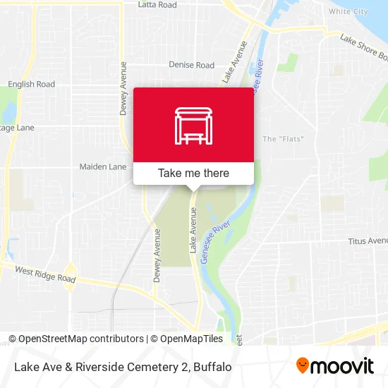 Lake Ave & Riverside Cemetery 2 map