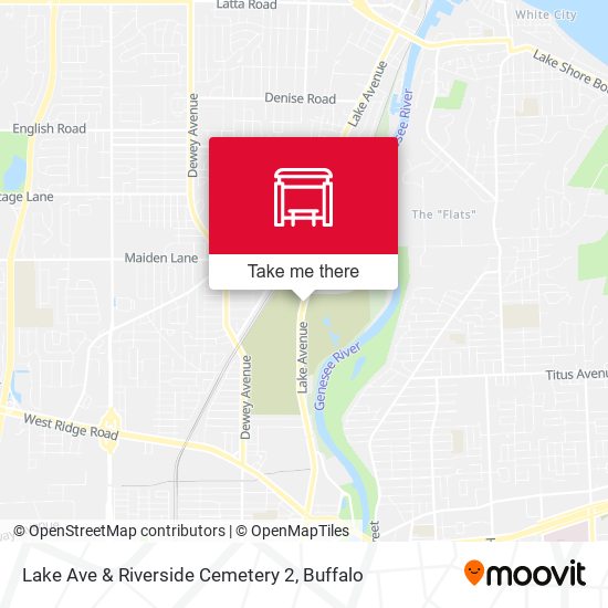 Lake Ave & Riverside Cemetery 2 map