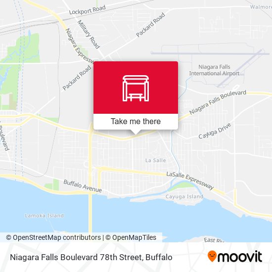 Mapa de Niagara Falls Boulevard 78th Street