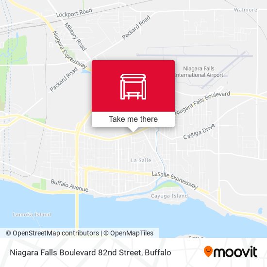 Niagara Falls Boulevard 82nd Street map