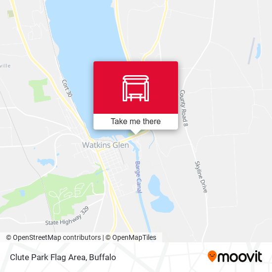 Clute Park Flag Area map