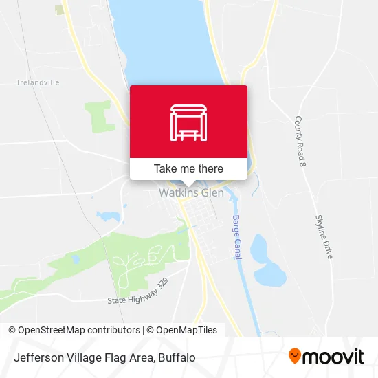 Jefferson Village Flag Area map