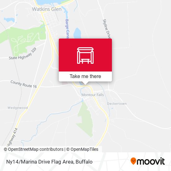Ny14/Marina Drive Flag Area map