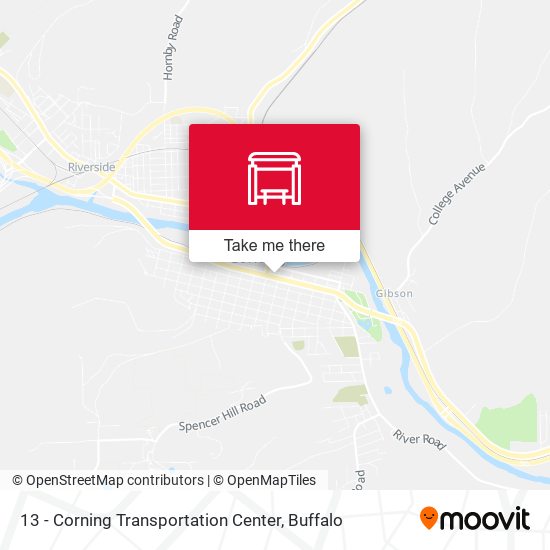 Mapa de 13 - Corning Transportation Center