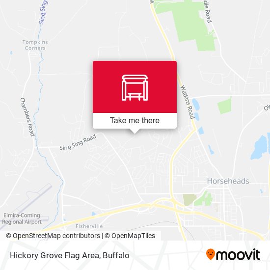 Hickory Grove Flag Area map