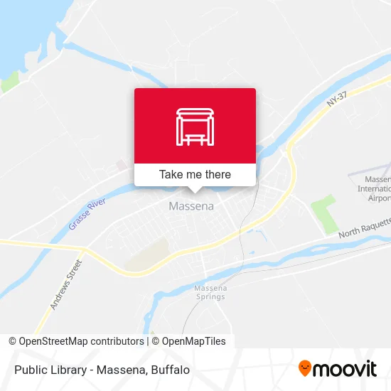 Public Library - Massena map