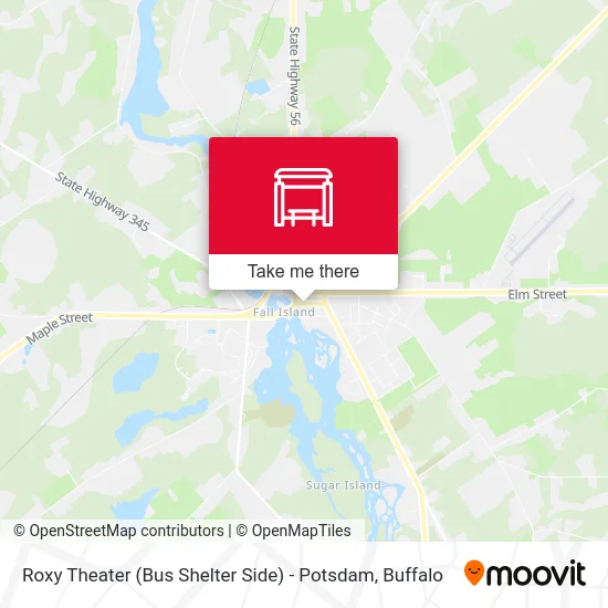 Roxy Theater (Bus Shelter Side) - Potsdam map