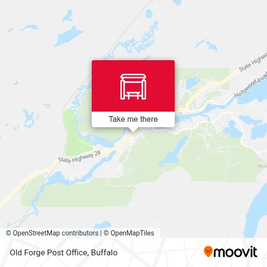 Old Forge Post Office map