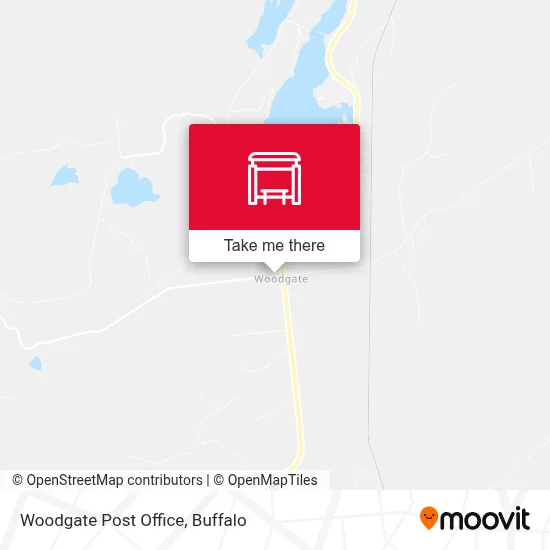 Woodgate Post Office map