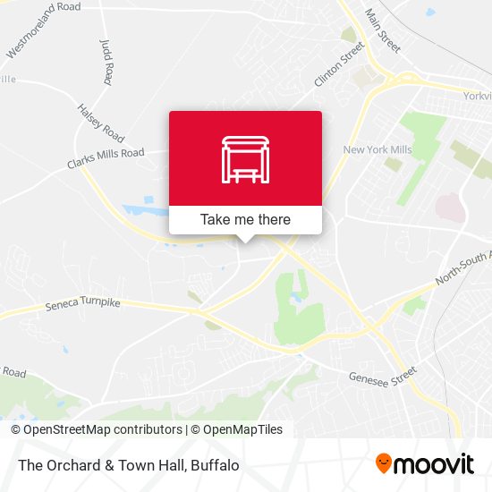 The Orchard & Town Hall map