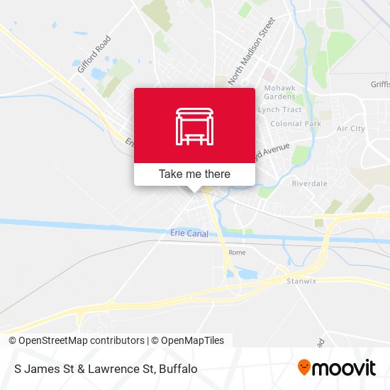 S James St & Lawrence St map