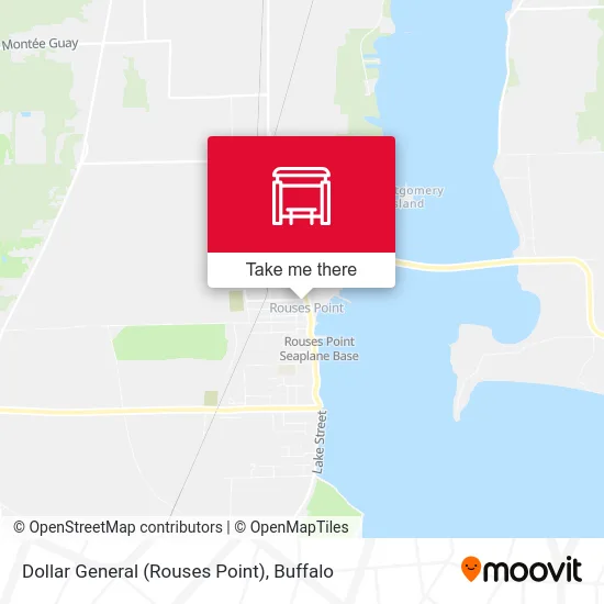 Dollar General (Rouses Point) map
