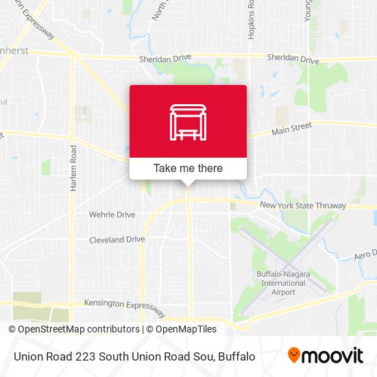 Union Road 223 South Union Road Sou map