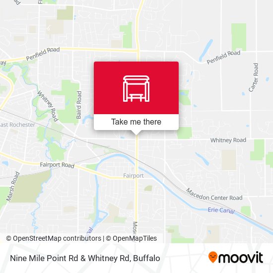 Nine Mile Point Rd & Whitney Rd map