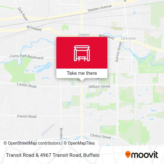 Transit Road & 4967 Transit Road map