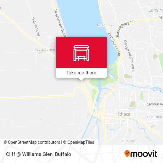 Cliff @ Williams Glen map