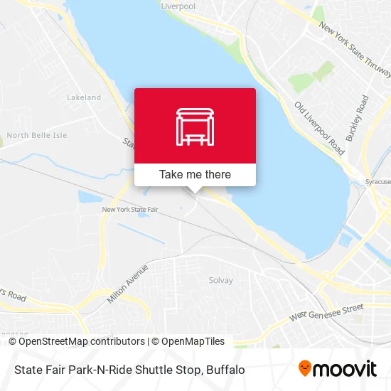 Mapa de State Fair Park-N-Ride Shuttle Stop