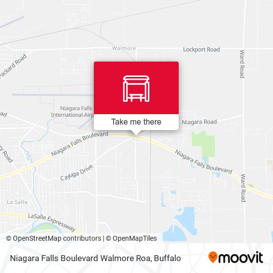 Niagara Falls Boulevard Walmore Roa map