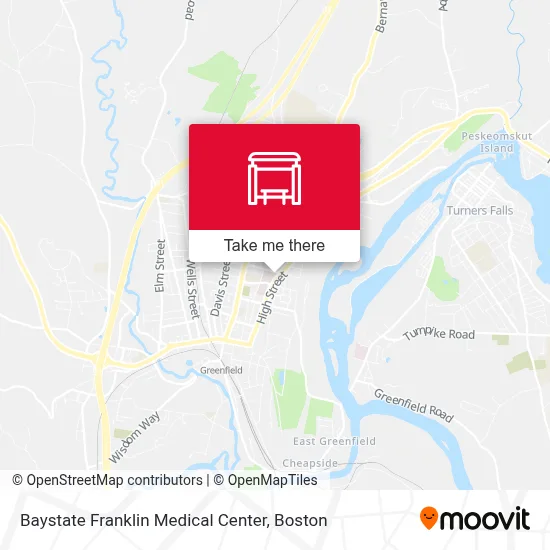 Baystate Franklin Medical Center map
