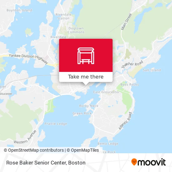 Mapa de Rose Baker Senior Center
