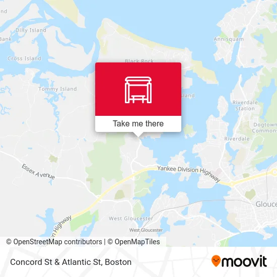 Concord St & Atlantic St map