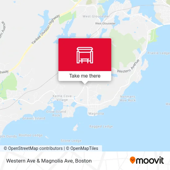 Western Ave & Magnolia Ave map