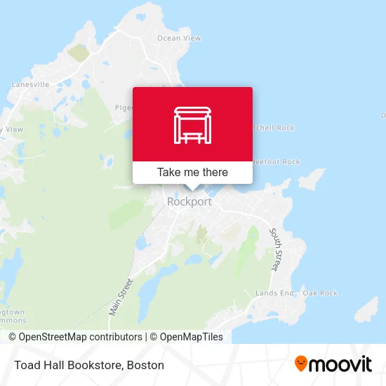 Toad Hall Bookstore map
