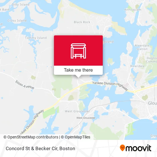 Concord St & Becker Cir map