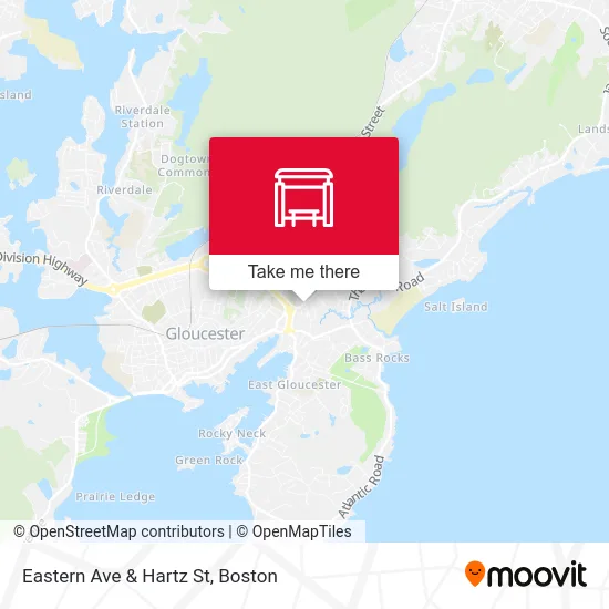 Eastern Ave & Hartz St map