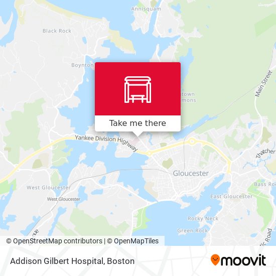 Addison Gilbert Hospital map