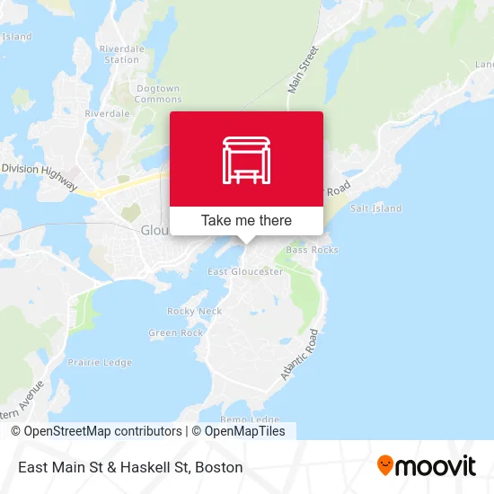 East Main St & Haskell St map