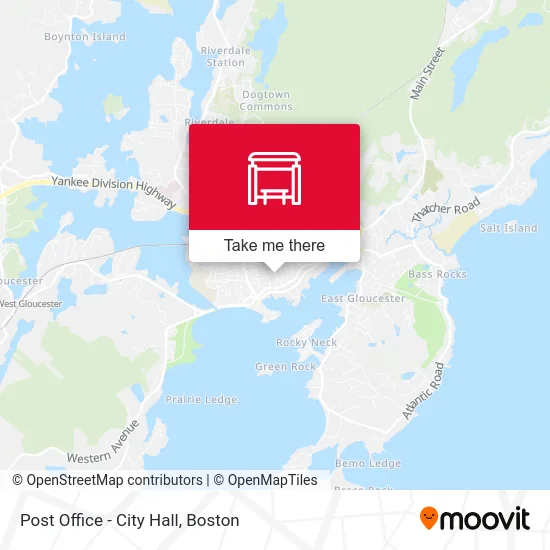 Post Office - City Hall map