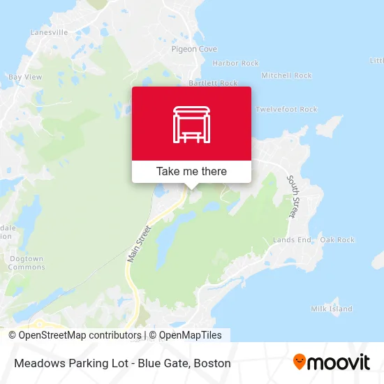 Meadows Parking Lot - Blue Gate map