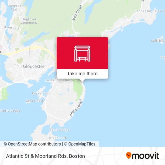 Atlantic St & Moorland Rds map
