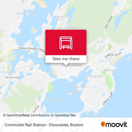 Mapa de Commuter Rail Station - Gloucester