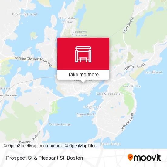 Prospect St & Pleasant St map