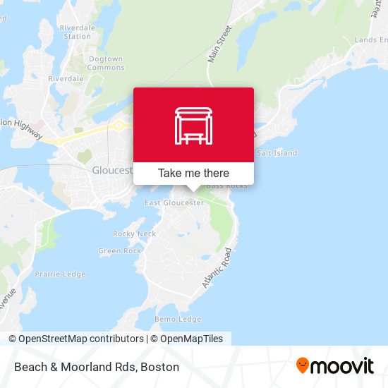 Beach & Moorland Rds map