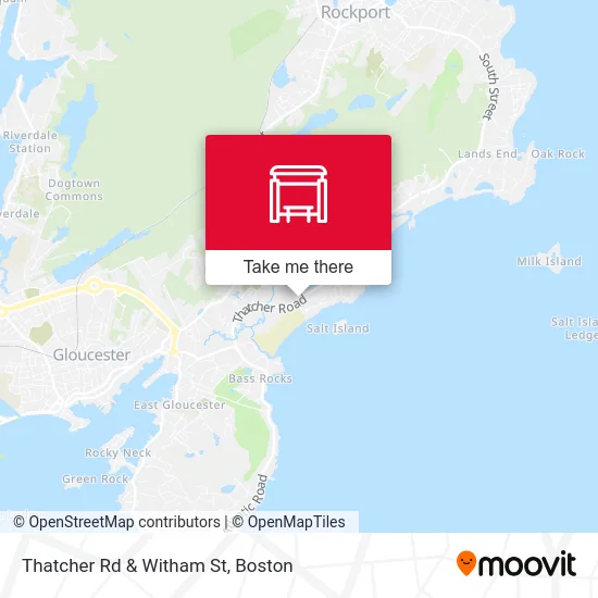 Thatcher Rd & Witham St map