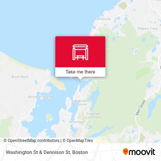 Washington St & Dennison St map