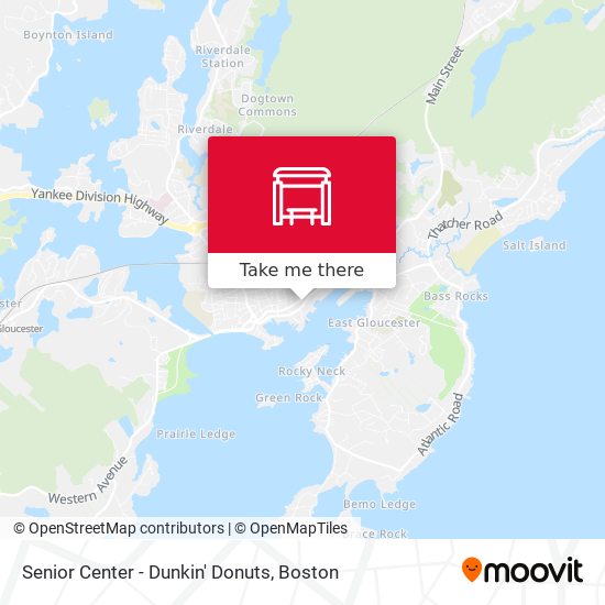 Senior Center - Dunkin' Donuts map