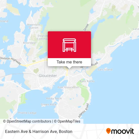 Eastern Ave & Harrison Ave map