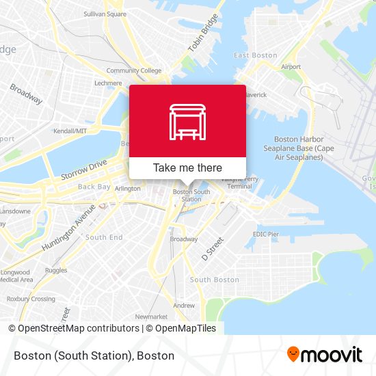 Mapa de Boston (South Station)