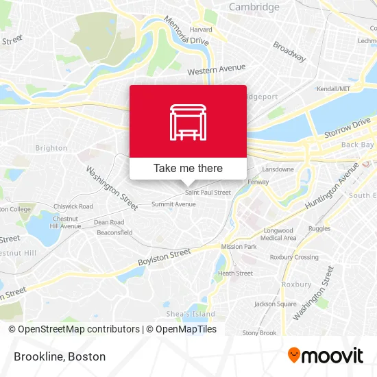 Mapa de Brookline