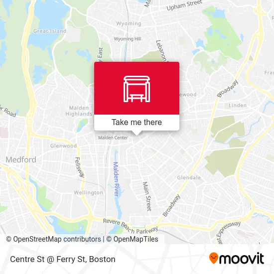 Centre St @ Ferry St map