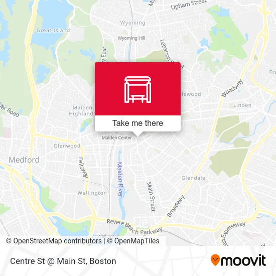 Mapa de Centre St @ Main St