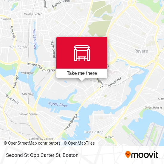 Second St Opp Carter St map