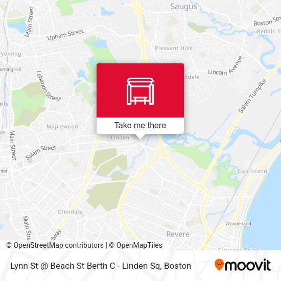 Lynn St @ Beach St Berth C - Linden Sq map